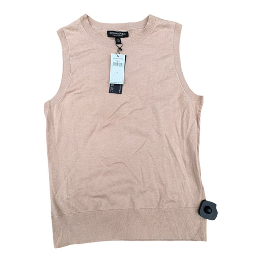 Top Sleeveless By Banana Republic In Beige, Size:S