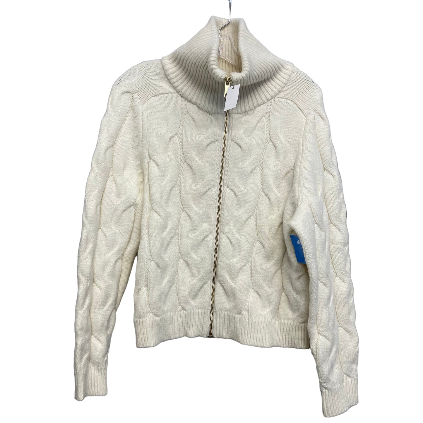 Sweater Cardigan By Talbots In Cream, Size:Lp