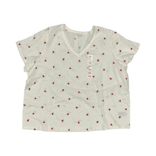 Top Ss By Old Navy In Cream & Red, Size:Xxl