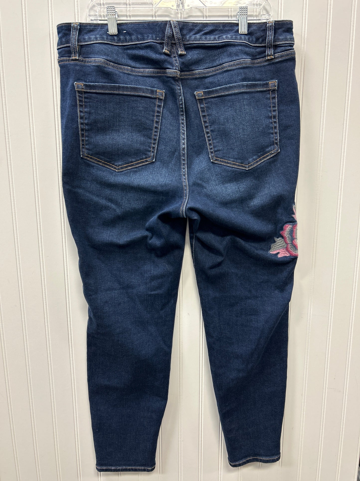 Jeans Straight By Old Navy In Blue Denim, Size:16