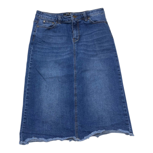 Skirt Maxi By Max Jeans In Blue Denim, Size:4