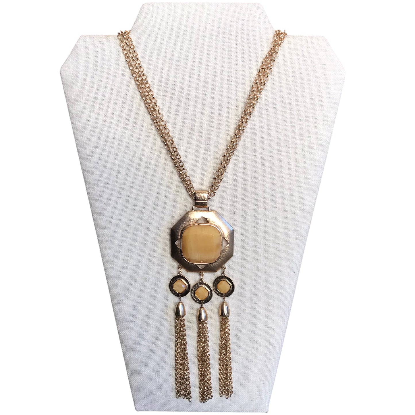 Necklace Statement By Chicos In Gold