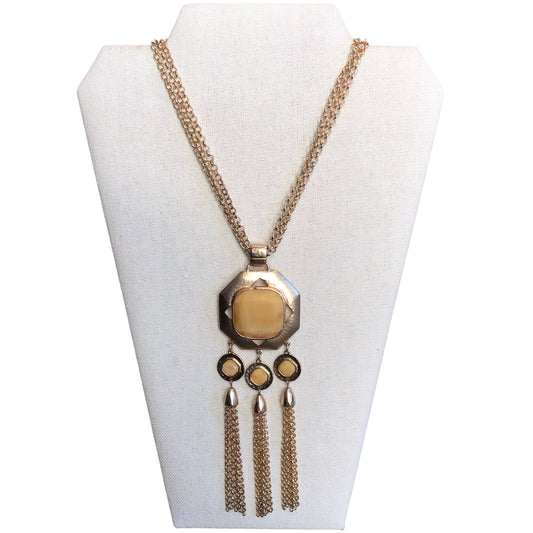 Necklace Statement By Chicos In Gold