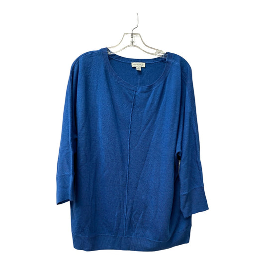 Sweater By Susan Graver In Blue, Size:L
