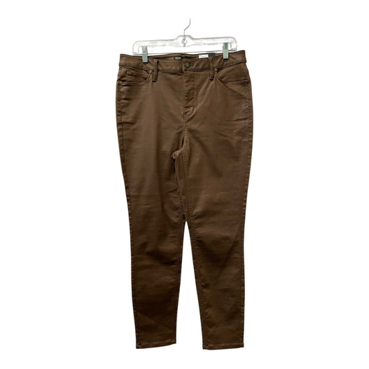 Jeans Skinny By Simply Susan In Brown, Size:12