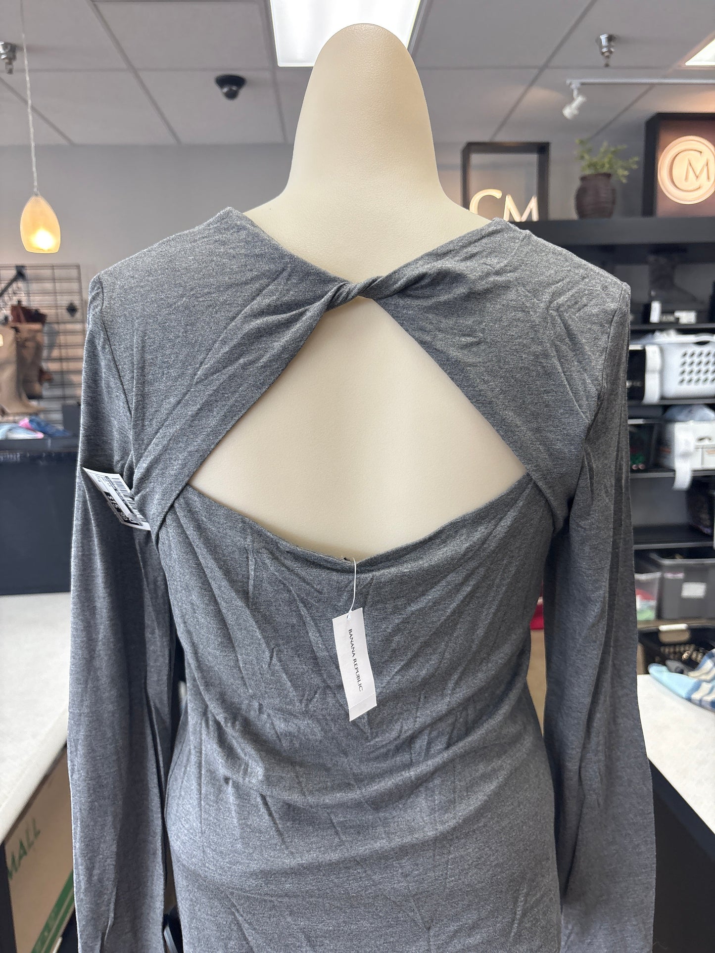 Top Ls By Banana Republic In Grey, Size:S