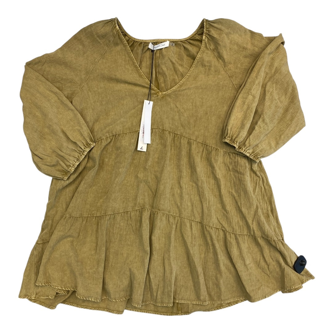 Tunic Ls By Mustard Seed In Yellow, Size:L