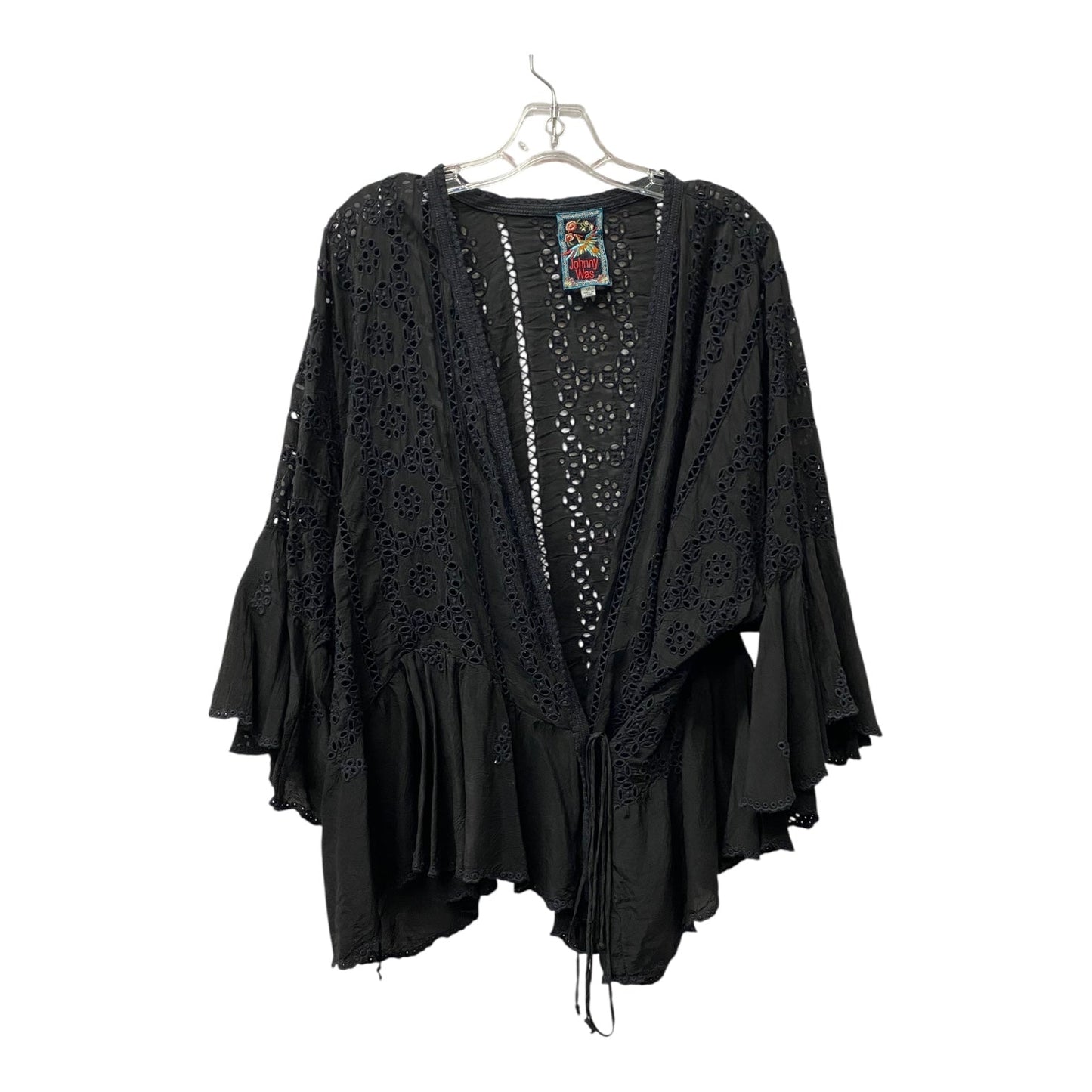 Cardigan By Johnny Was In Black, Size:1X