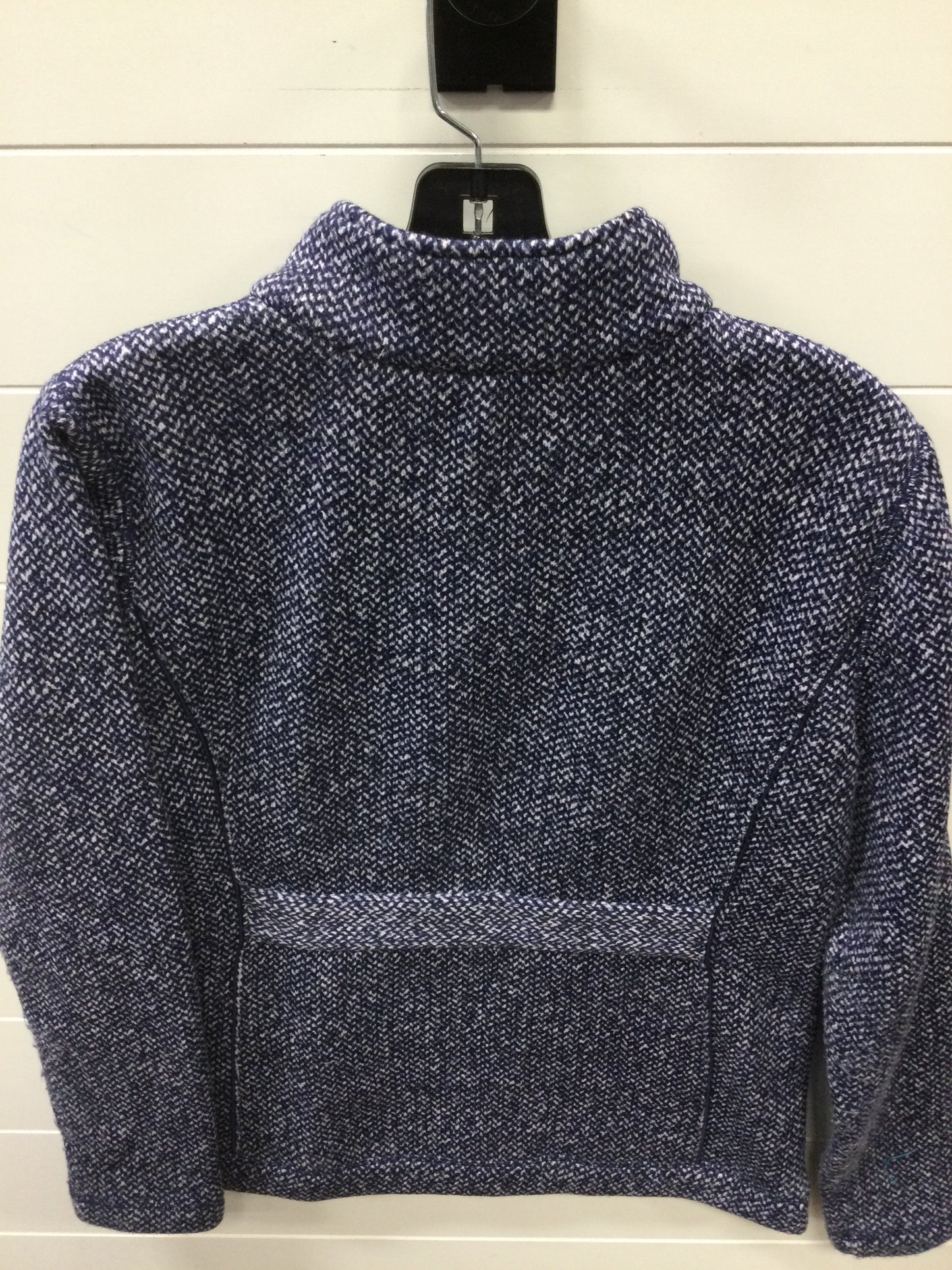 Jacket Fleece By Talbots In Blue, Size:M