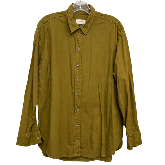 Top Ls By Universal Thread In Green, Size:M