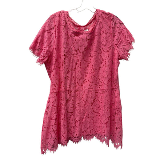 Top Ss By Isaac Mizrahi Live Qvc In Pink, Size:Xl