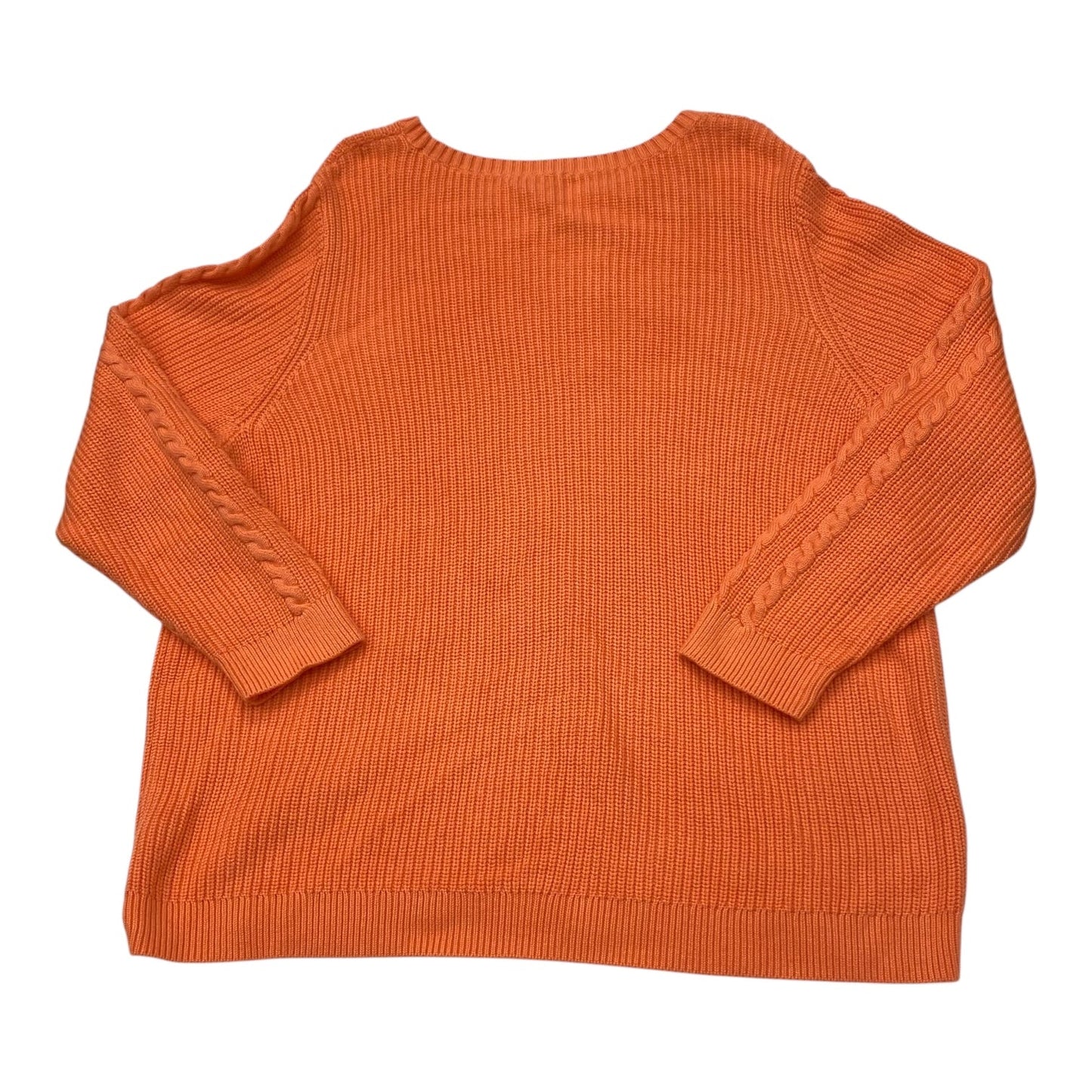 Sweater By Talbots In Orange, Size:3X