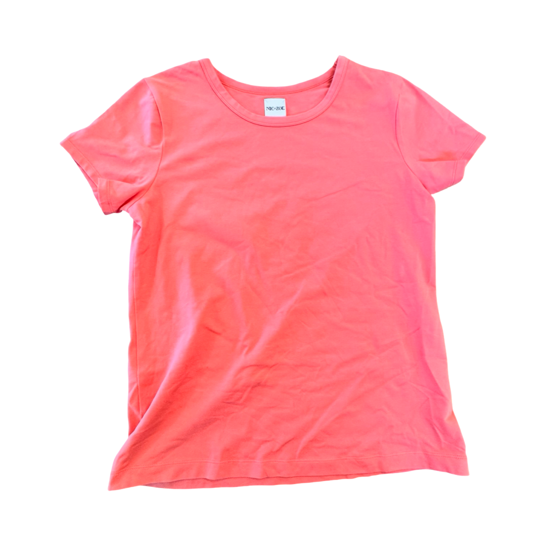 Top Ss By Nic + Zoe In Coral, Size:M