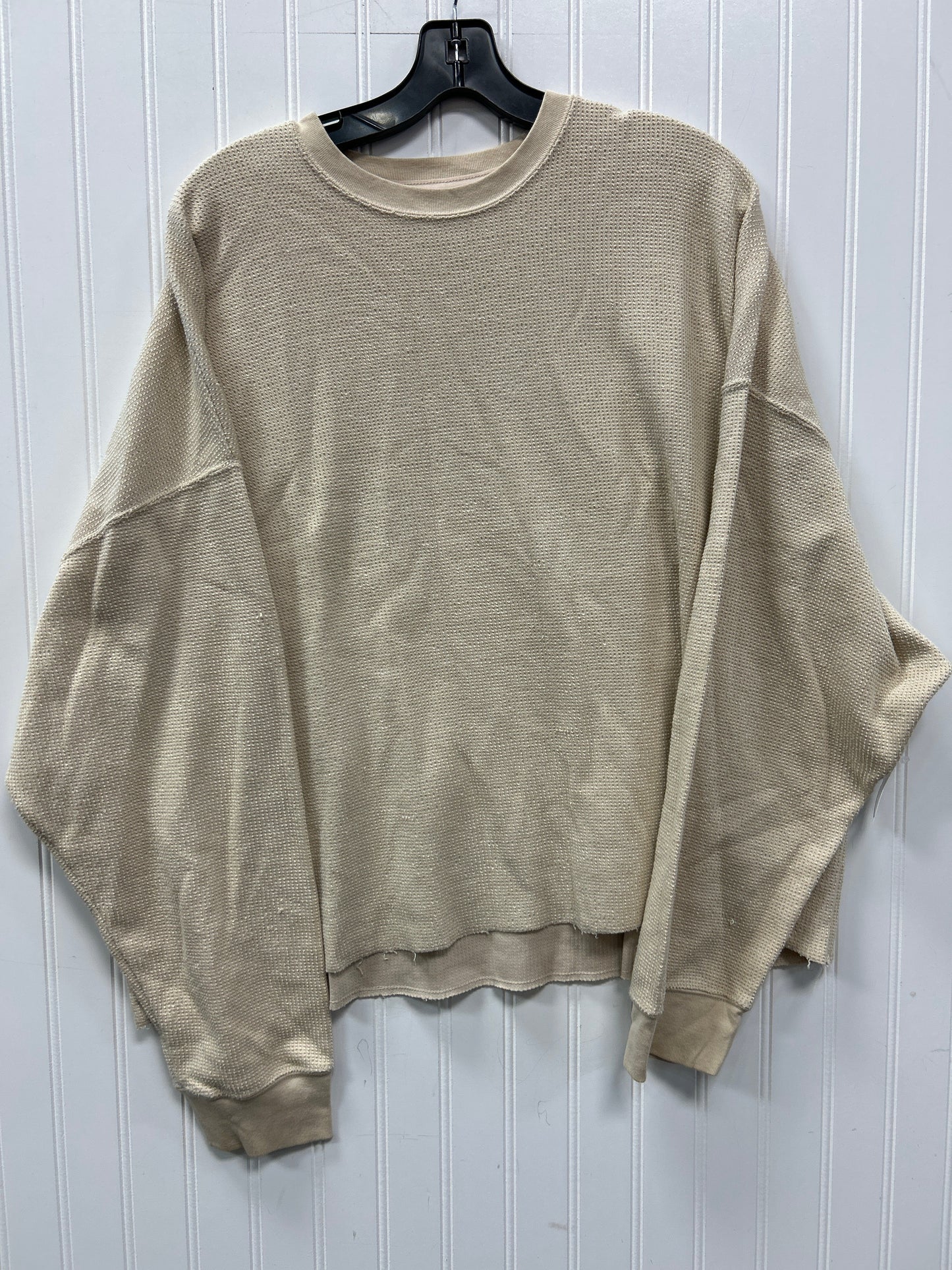 Top Ls By Nike Apparel In Cream, Size:Xl