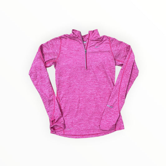 Athletic Top Ls Collar By Nike In Pink, Size:Xs