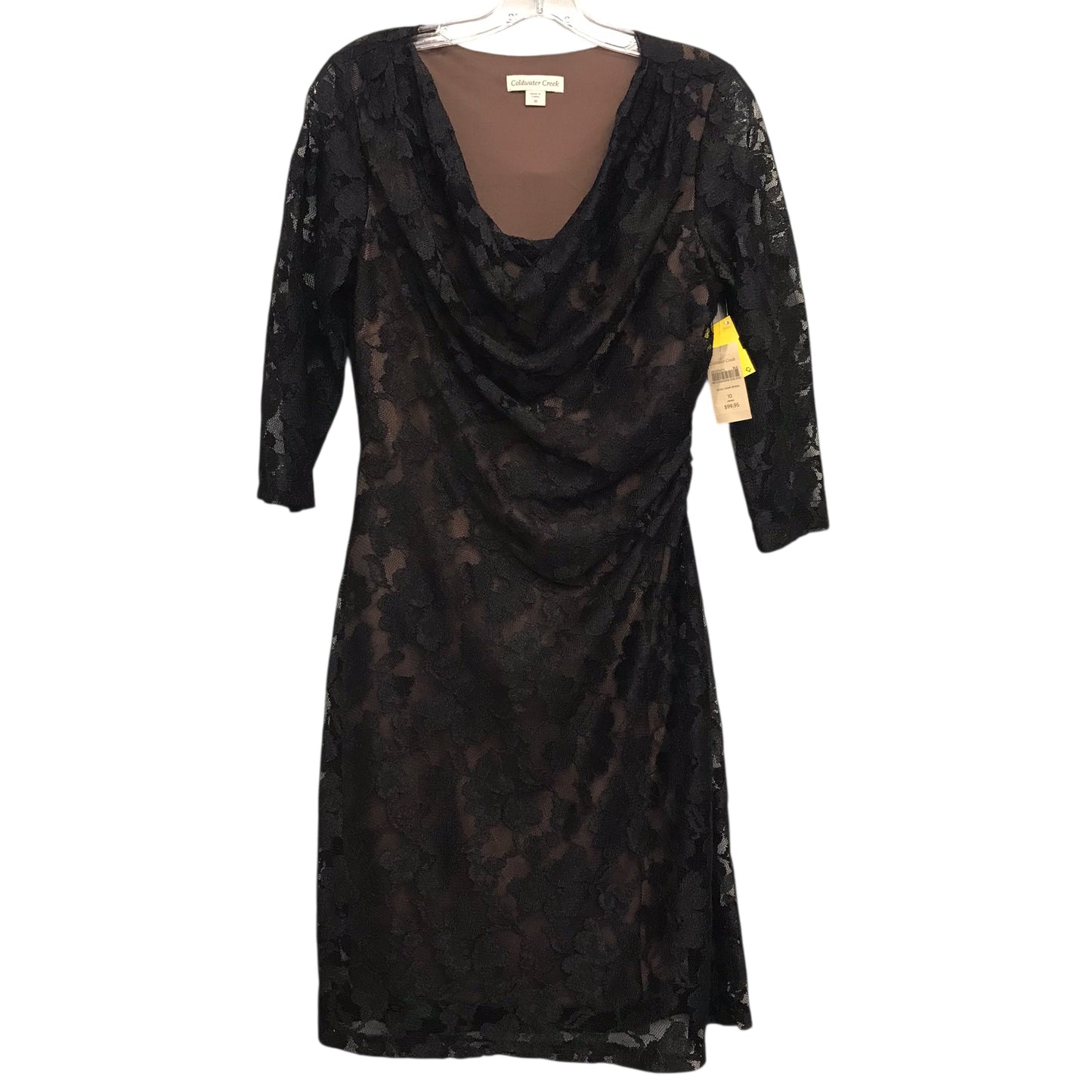 Dress Party Midi By Coldwater Creek In Black & Brown, Size:M