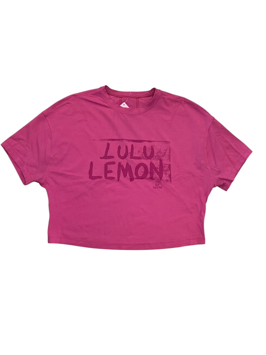 Top Ss By Lululemon In Pink, Size:S