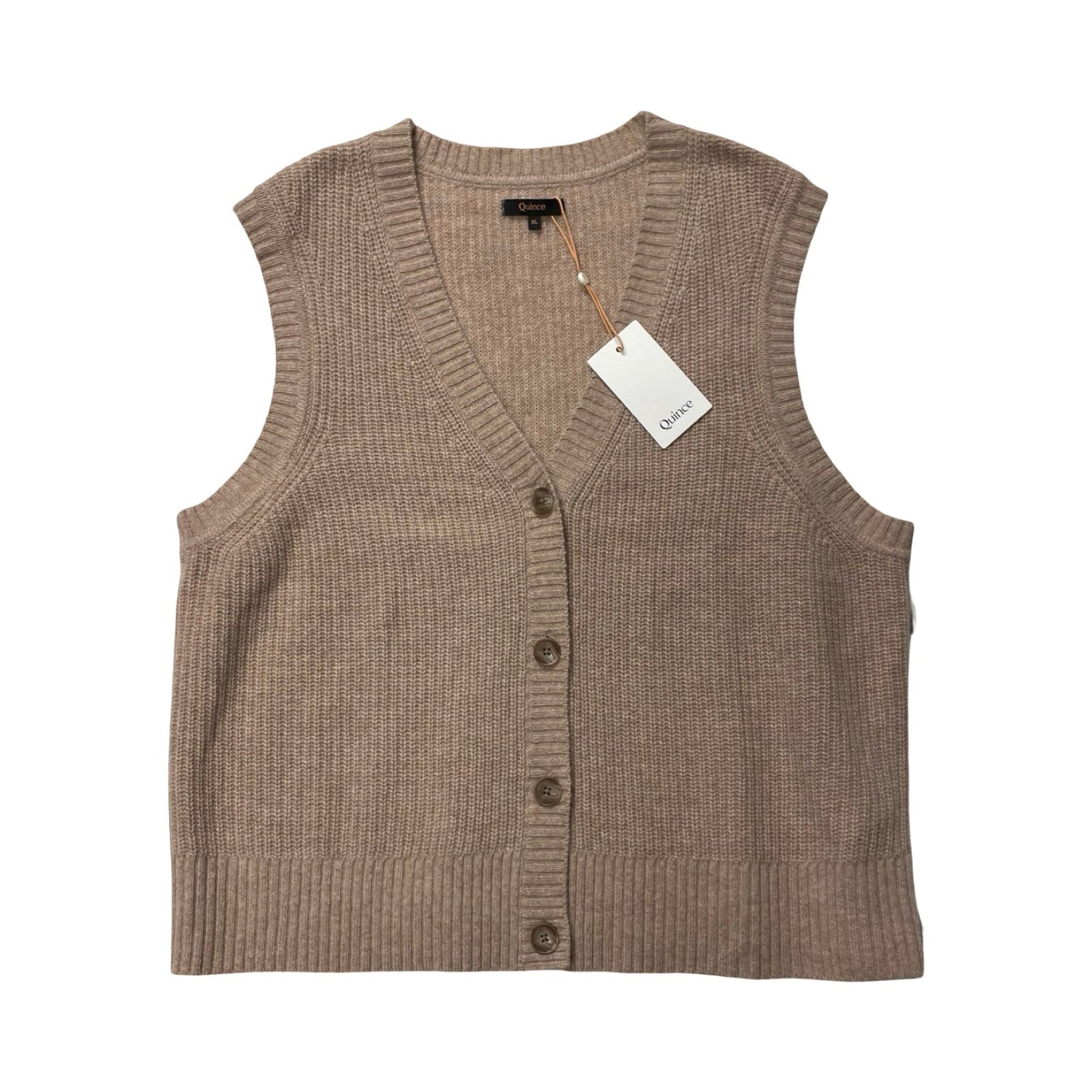 Top Sleeveless By Quince In Tan, Size:Xl