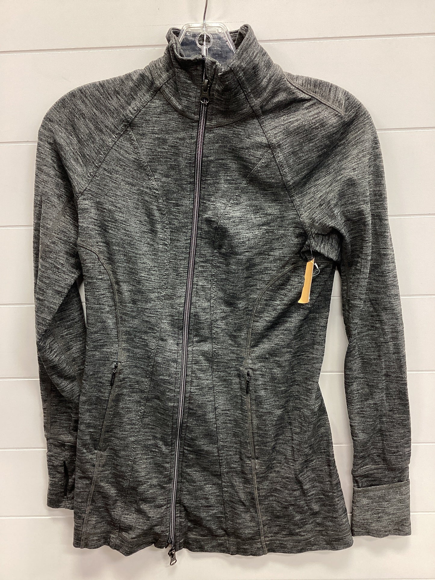 Athletic Jacket By Athleta In Grey, Size:Xxs