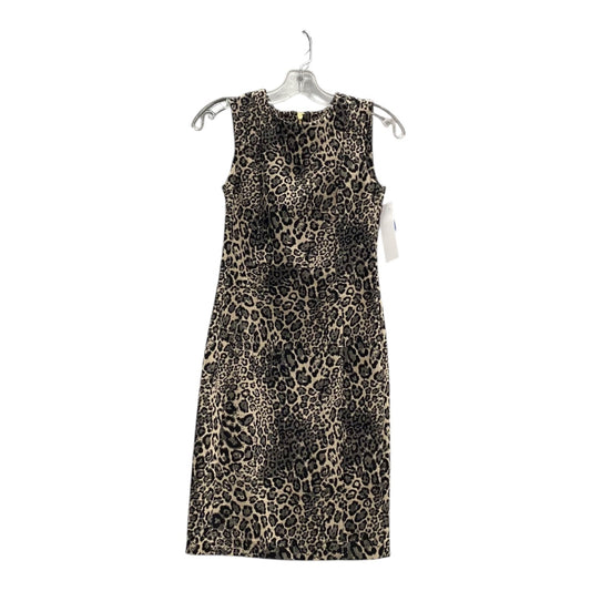 Dress Casual Short By Calvin Klein In Black & Tan, Size:Xsp