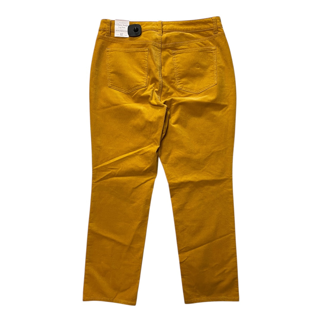 Pants Corduroy By Talbots In Yellow, Size:12P