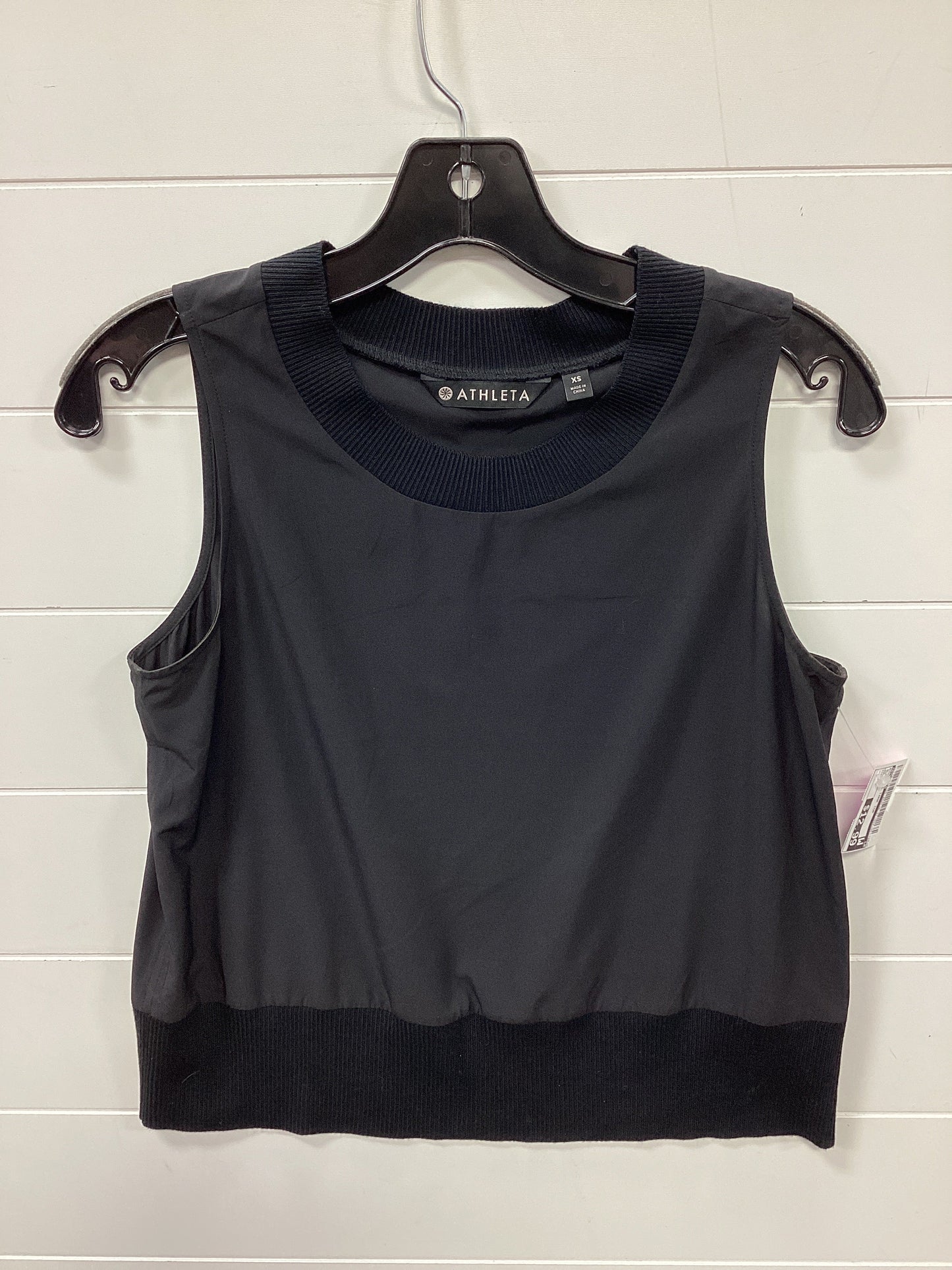 Athletic Tank Top By Athleta In Black, Size:Xs