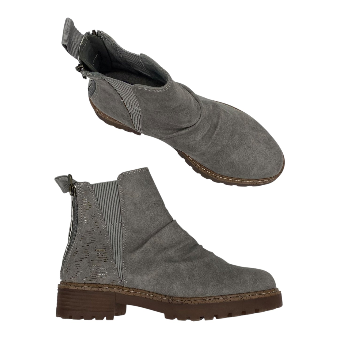 Boots Ankle Heels By Life Stride In Taupe, Size:8.5