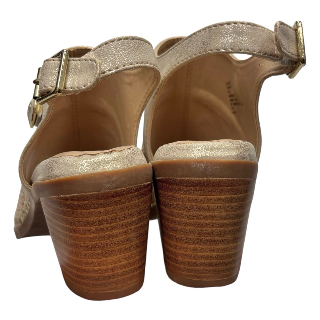 Shoes Heels Block By Lindsay Phillips In Tan, Size: 6.5