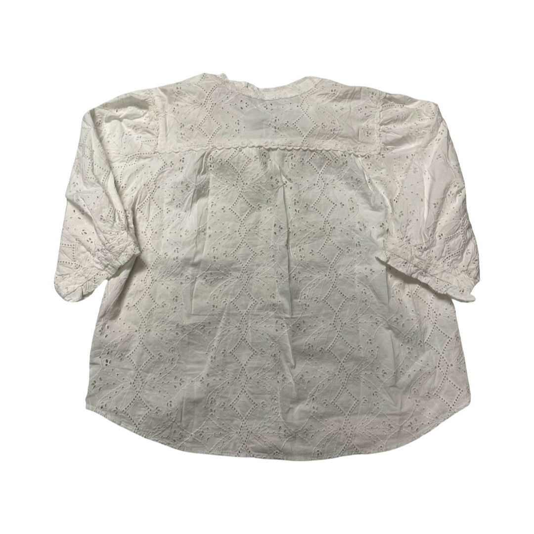Top 3/4 Sleeve By Wit & Wisdom In White, Size:Xl