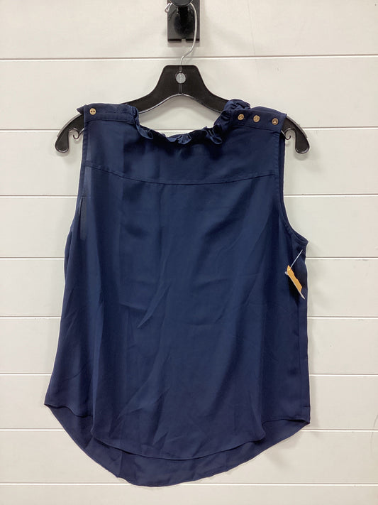 Top Sleeveless By Loft In Navy, Size:M