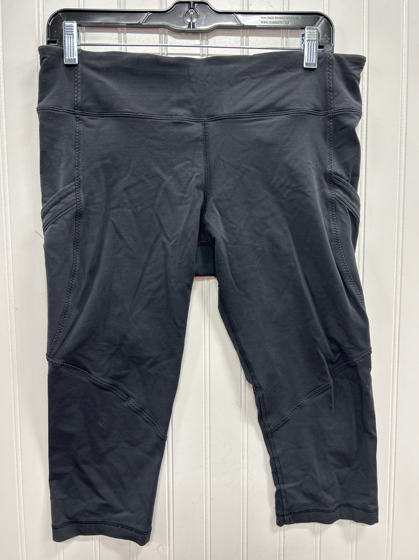 Athletic Leggings Capris By Lululemon In Black, Size:10