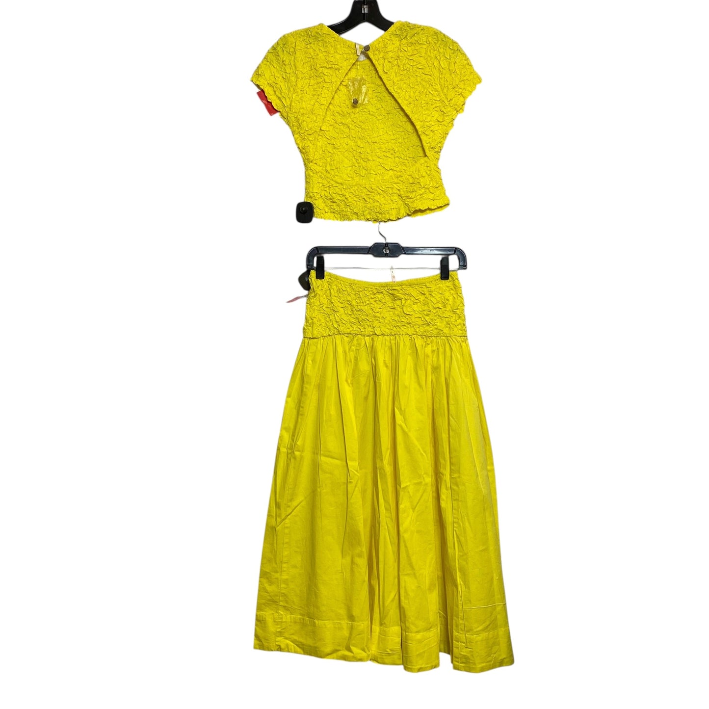 Skirt Set 2Pc By Free People In Yellow, Size:Xs