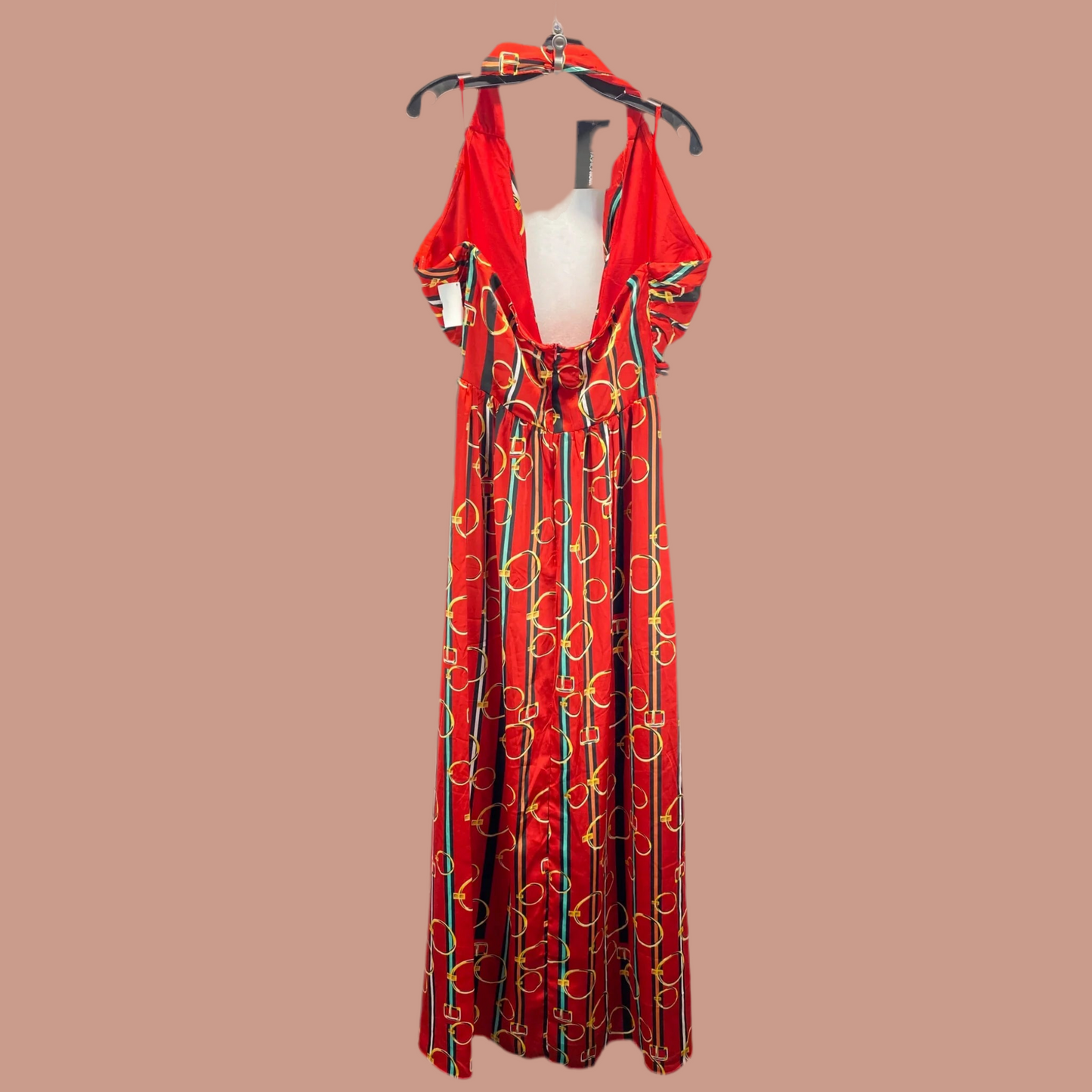 Romper By Fashion Nova In Black & Red, Size: L