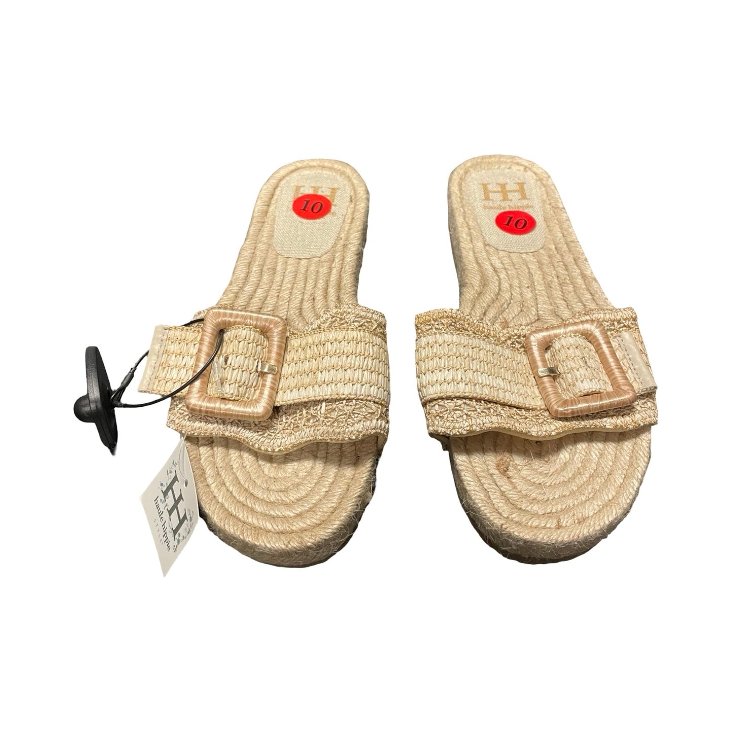 Sandals Flats By Haute Hippie In Beige, Size:10