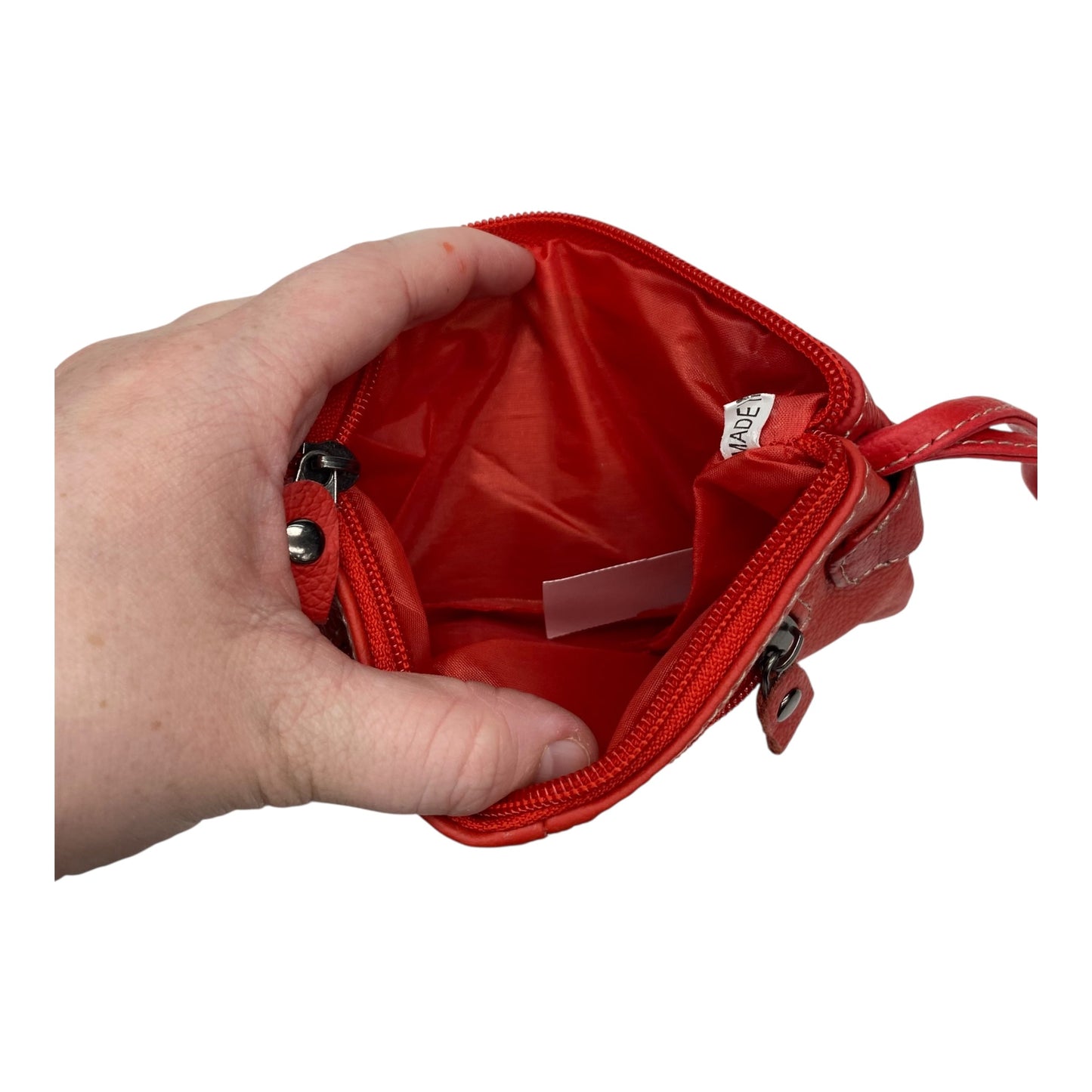 Wristlet Leather By   Clothes Mentor In Red, Size:Medium