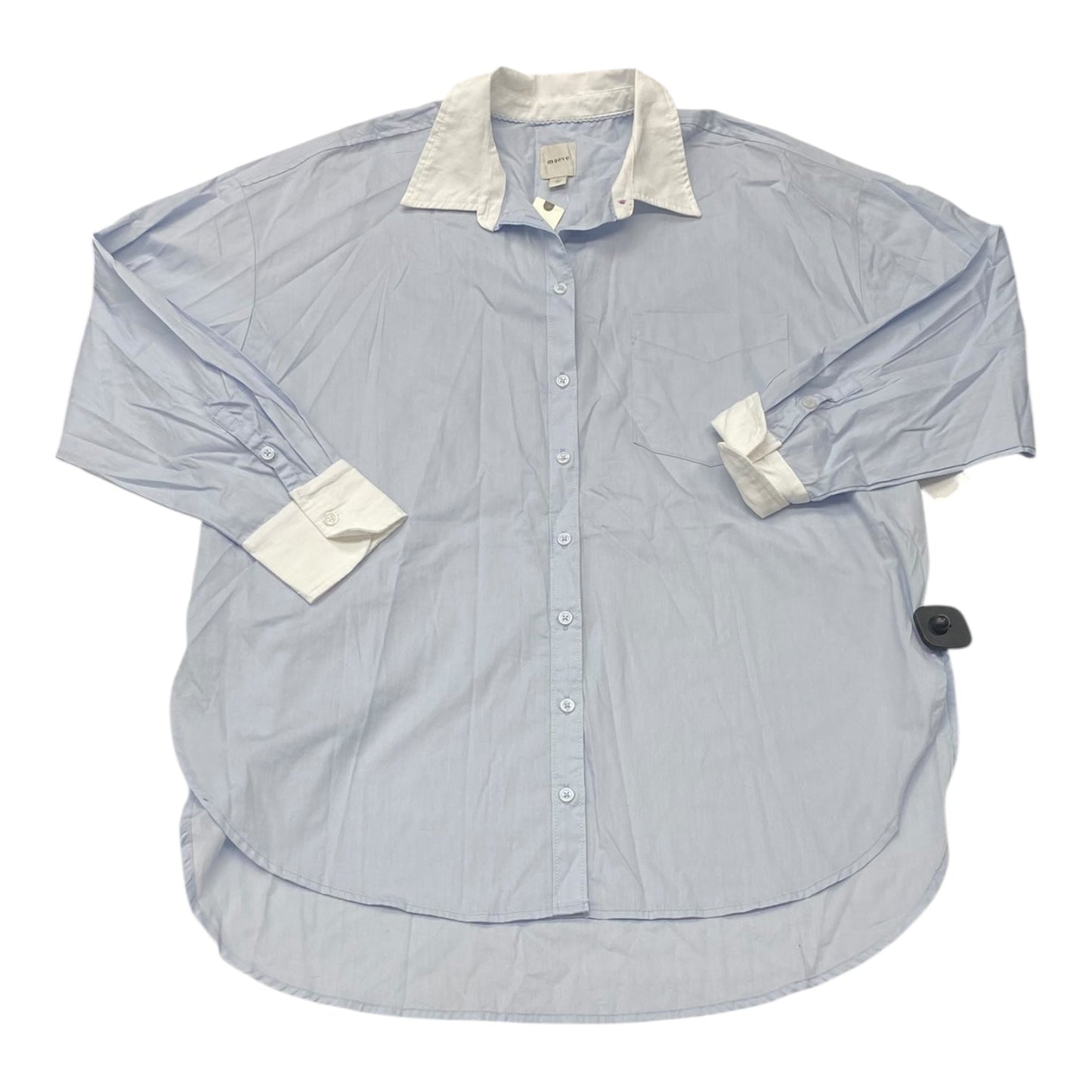 Top Ls By Maeve In Blue & White, Size:L