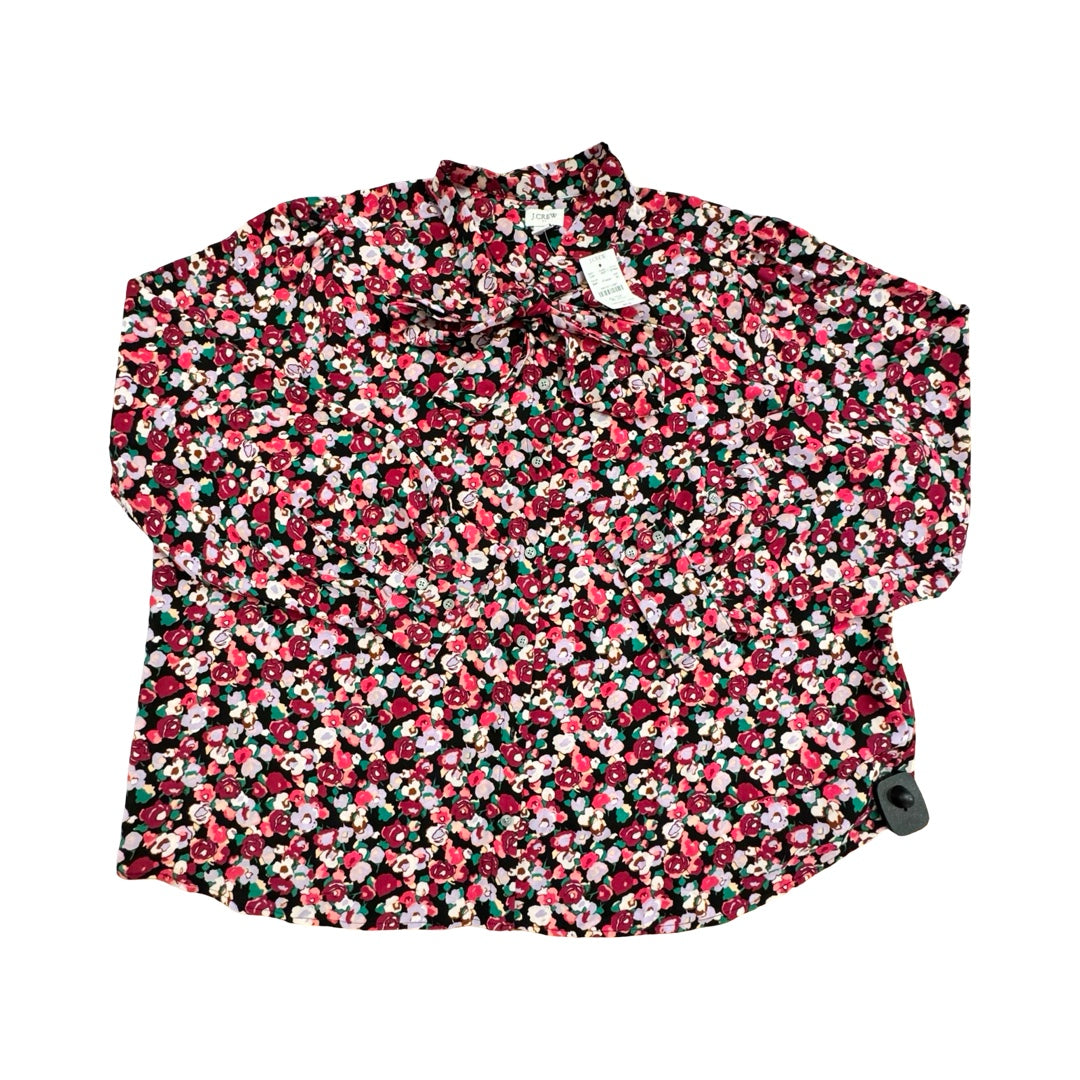 Top Ls By J. Crew In Floral Print, Size:2X