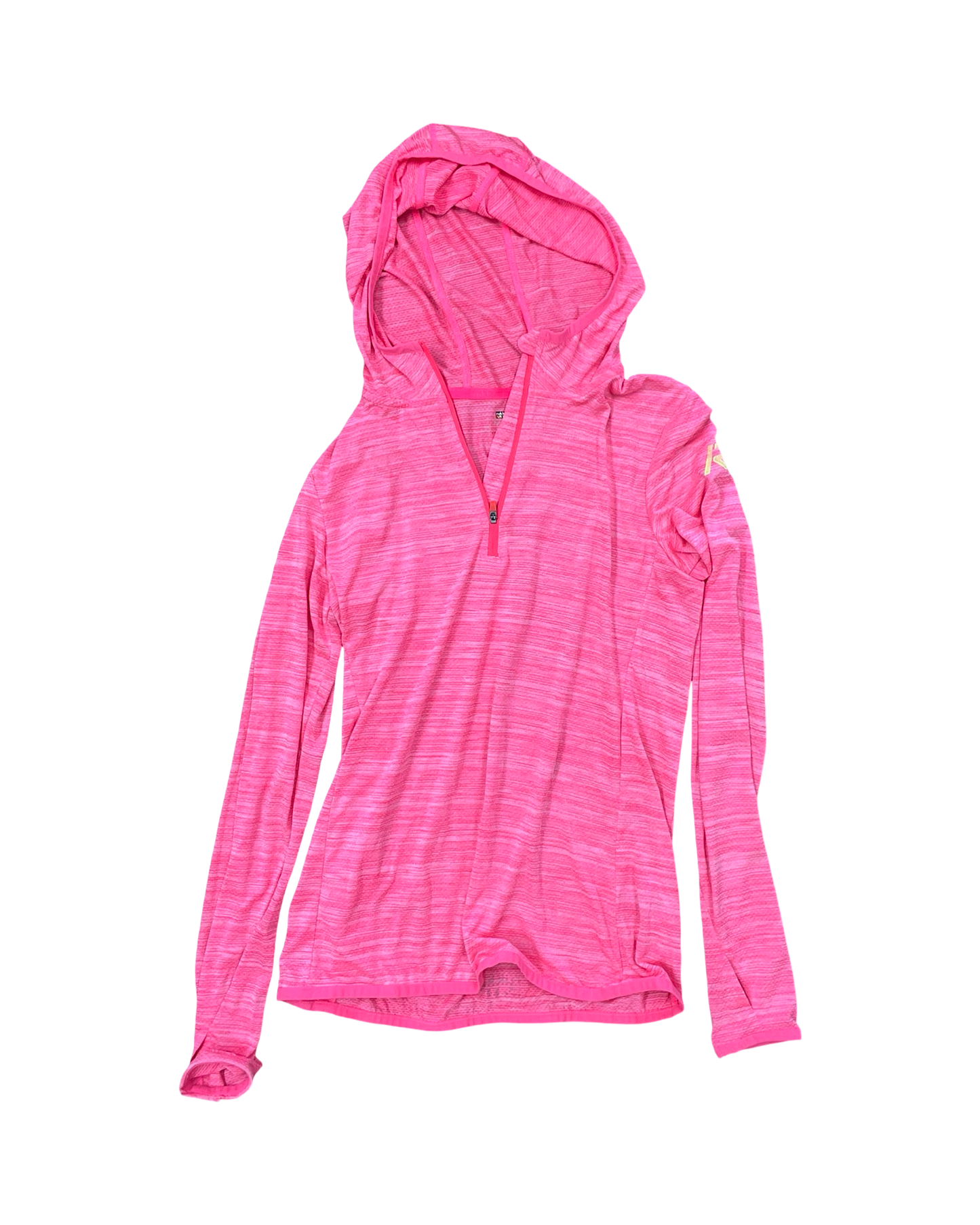 Athletic Top Ls Hoodie By Clothes Mentor In Pink, Size:M