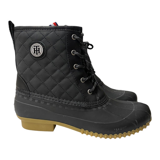 Boots Rain By Tommy Hilfiger In Black, Size:9