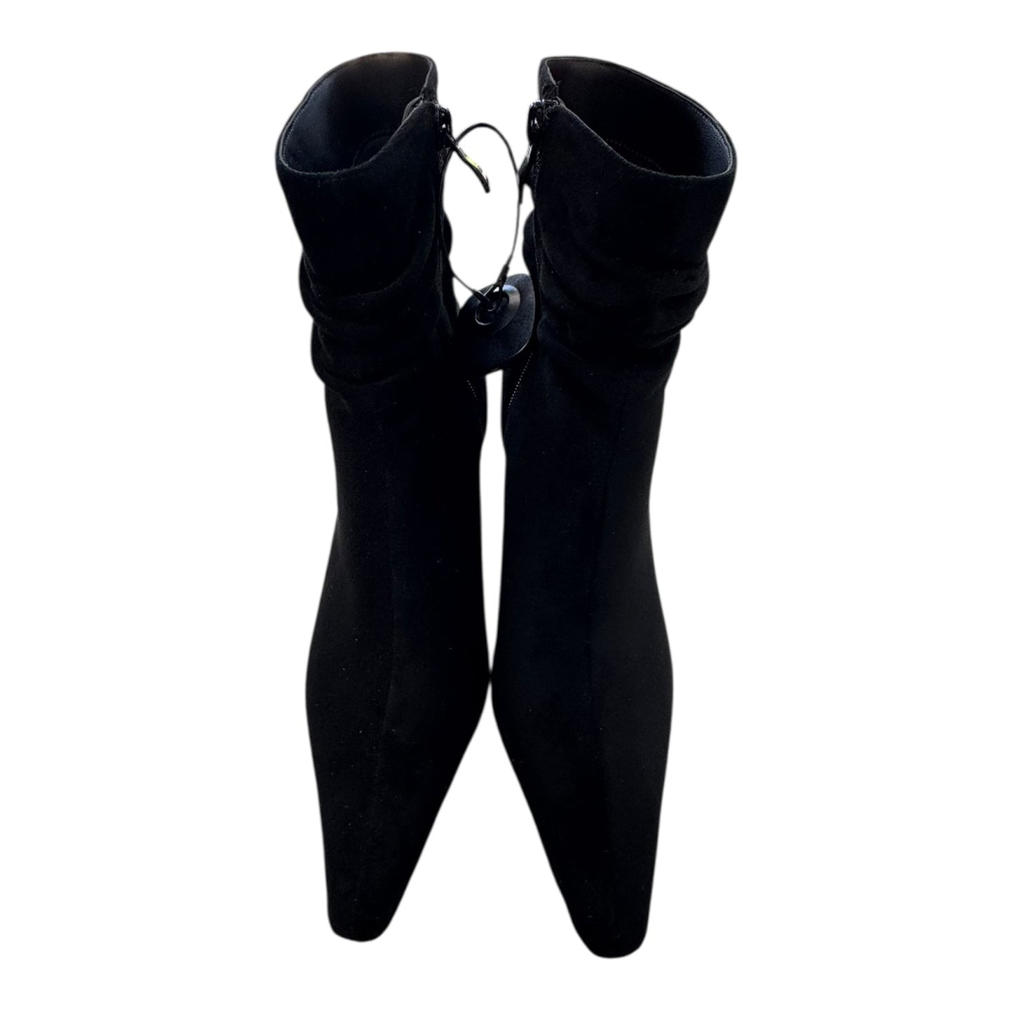 Boots Ankle Heels By Msonlydn In Black Suede, Size:6