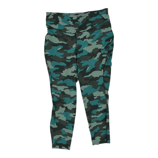 Athletic Leggings Capris By Lululemon In Camouflage Print, Size:L