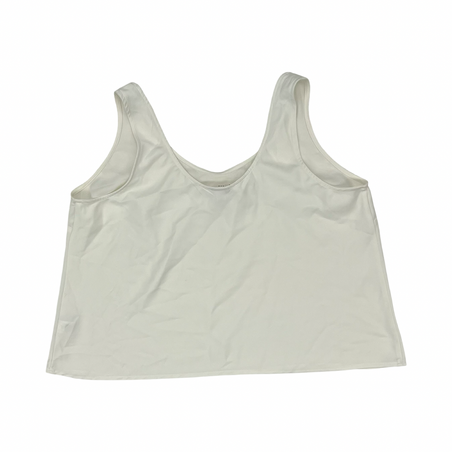 Blouse Sleeveless By A New Day In Cream, Size:Xxl