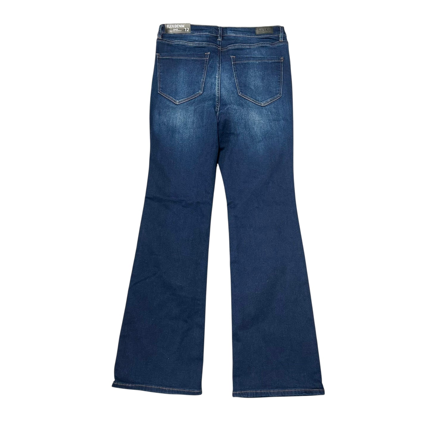 Jeans Boot Cut By Nicole Miller In Blue Denim, Size: 12