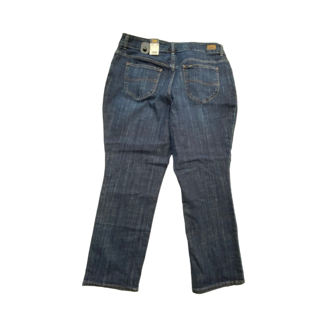 Jeans Straight By Lee In Blue, Size:20