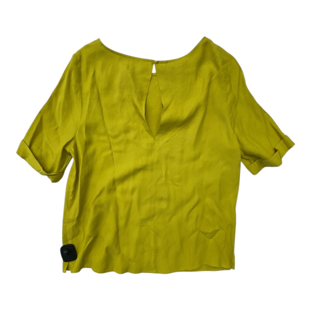 Top Ss By Clothes Mentor In Yellow, Size:4