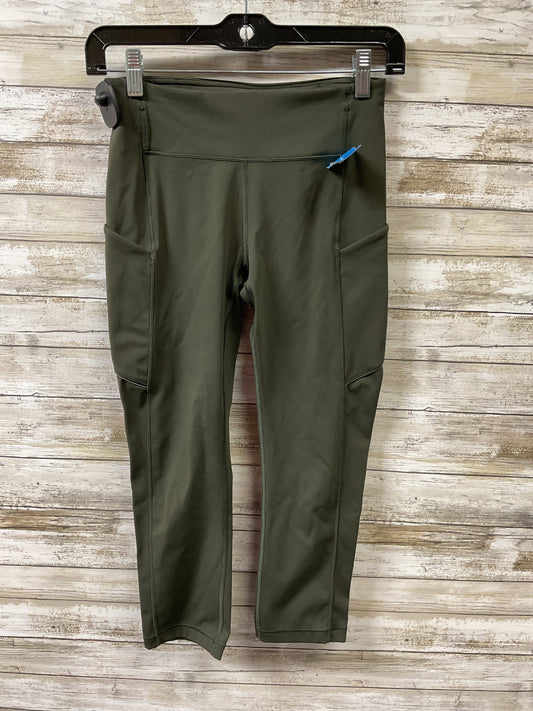 Athletic Leggings Capris By Lululemon In Green, Size:4