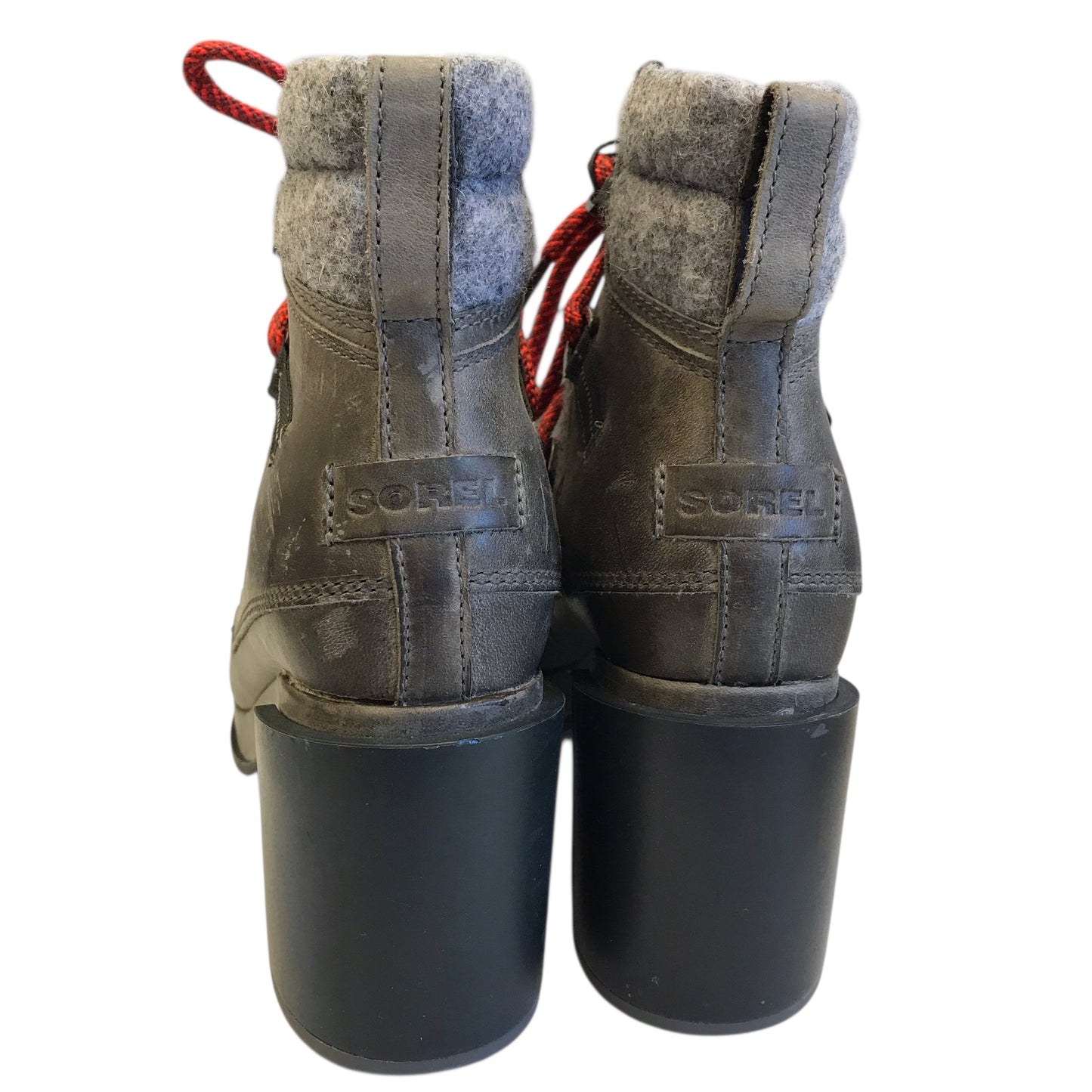 Boots Ankle Heels By Sorel In Taupe, Size:8.5