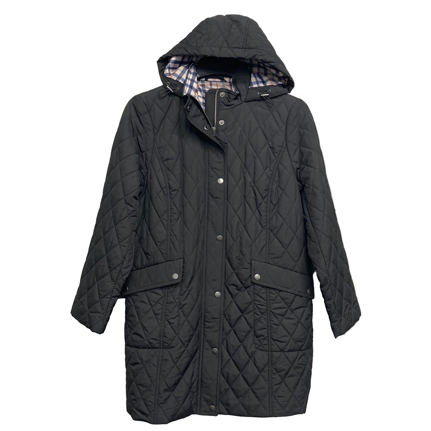 Coat Puffer & Quilted By Talbots In Black, Size:Mp