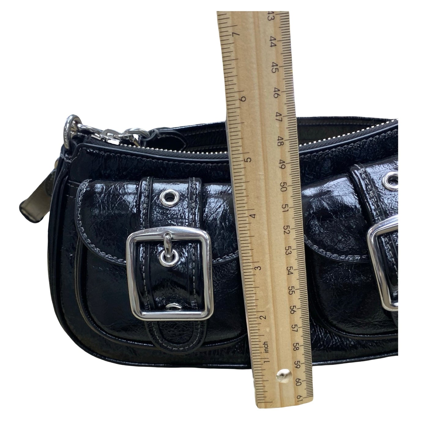 Handbag Designer By Coach In Black, Size:Small