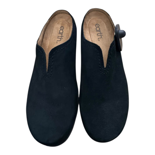 Shoes Heels Block By Earth In Black, Size:7.5